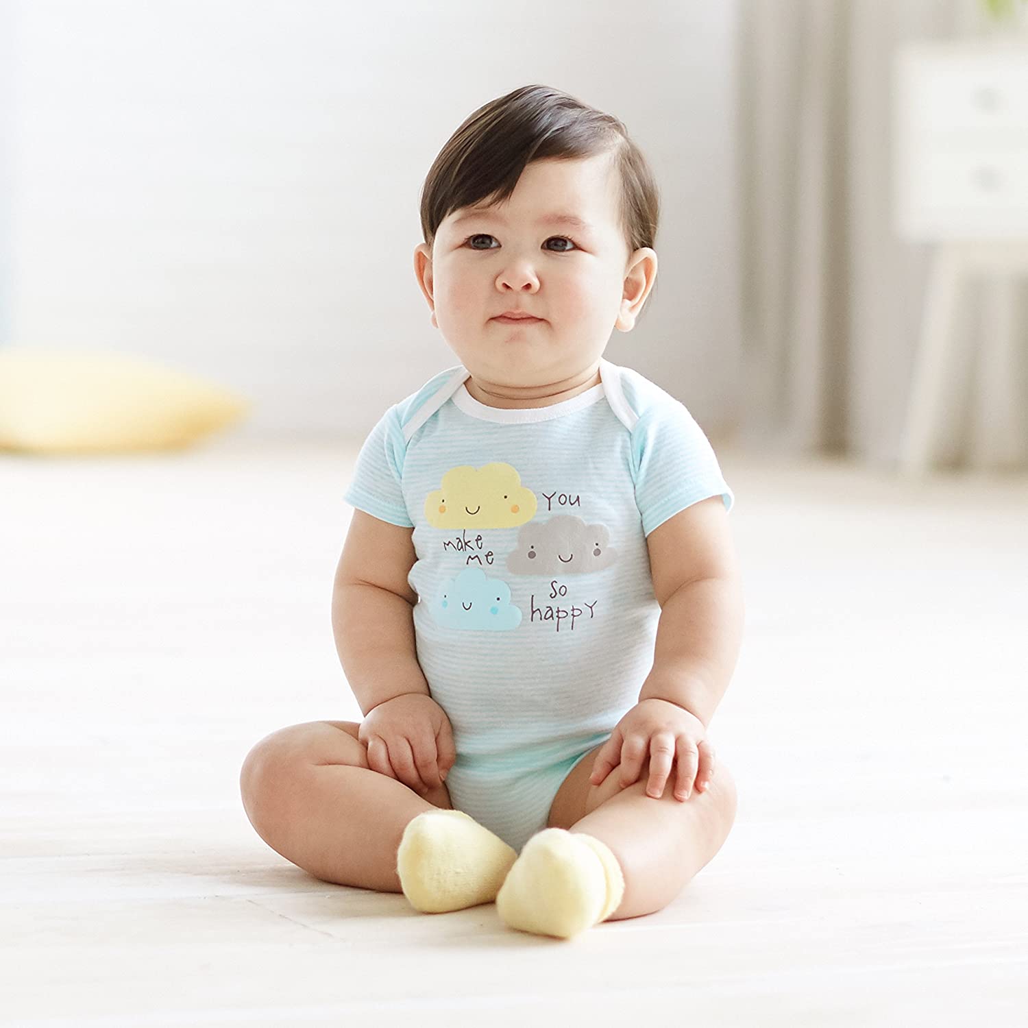Gerber Baby Boys' 5-Pack Short-Sleeve Onesies - Image 8